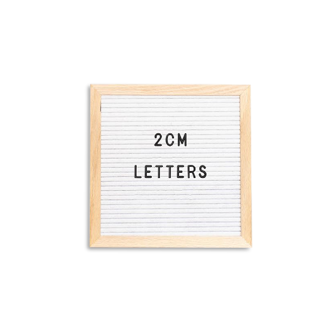 Standard Plastic Letter Set for Letter Boards