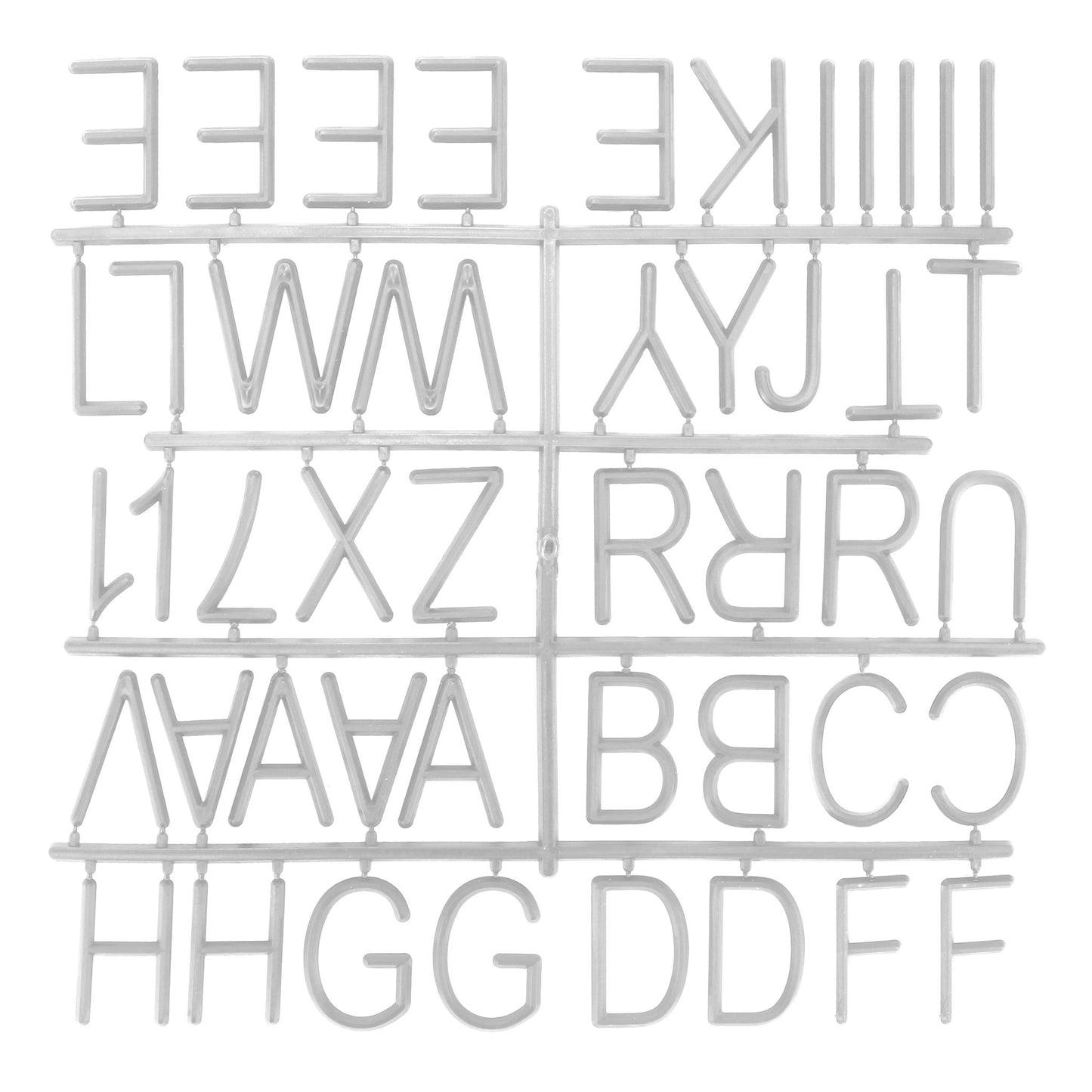 Standard Plastic Letter Set for Letter Boards