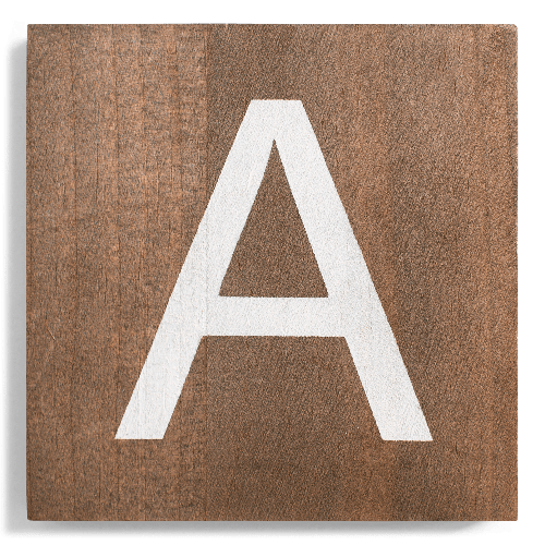 Crossword Wall Tile - Walnut