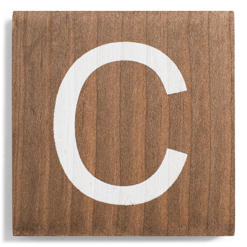 Crossword Wall Tile - Walnut