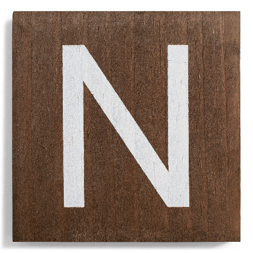 Crossword Wall Tile - Walnut