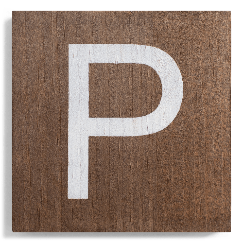 Crossword Wall Tile - Walnut