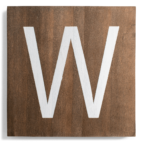 Crossword Wall Tile - Walnut