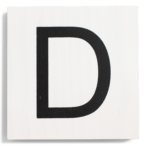 Crossword Wall Tile - White