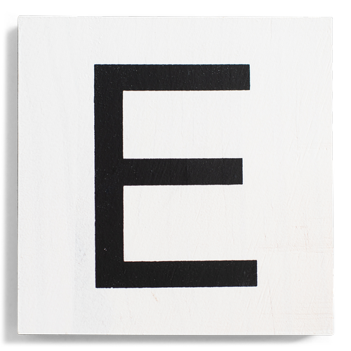 Crossword Wall Tile - White