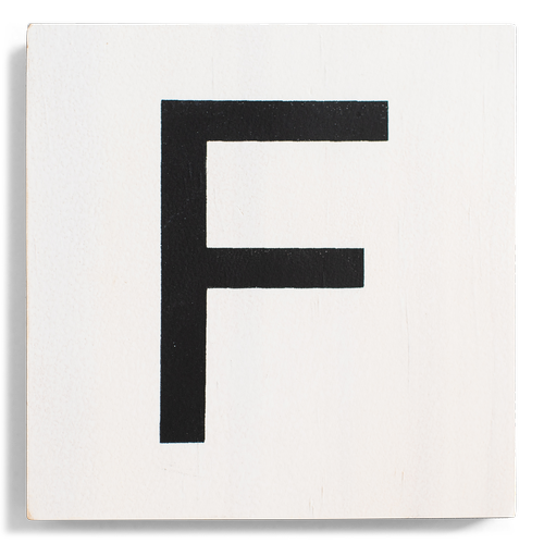 Crossword Wall Tile - White