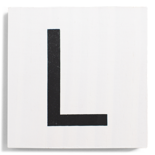 Crossword Wall Tile - White