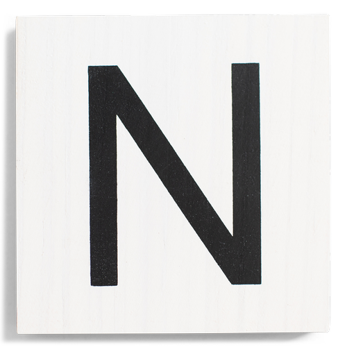 Crossword Wall Tile - White