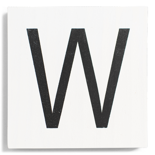 Crossword Wall Tile - White