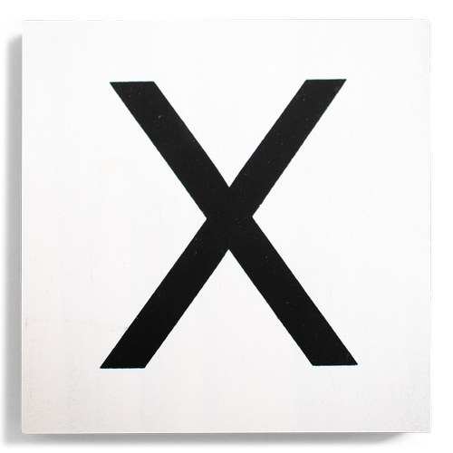 Crossword Wall Tile - White