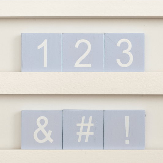 Premium Tile Number & Symbol Set for Tile Boards