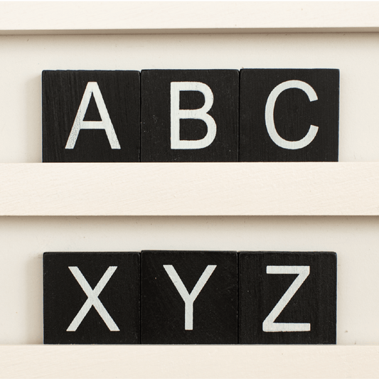 Standard Tile Letter Set for Tile Boards