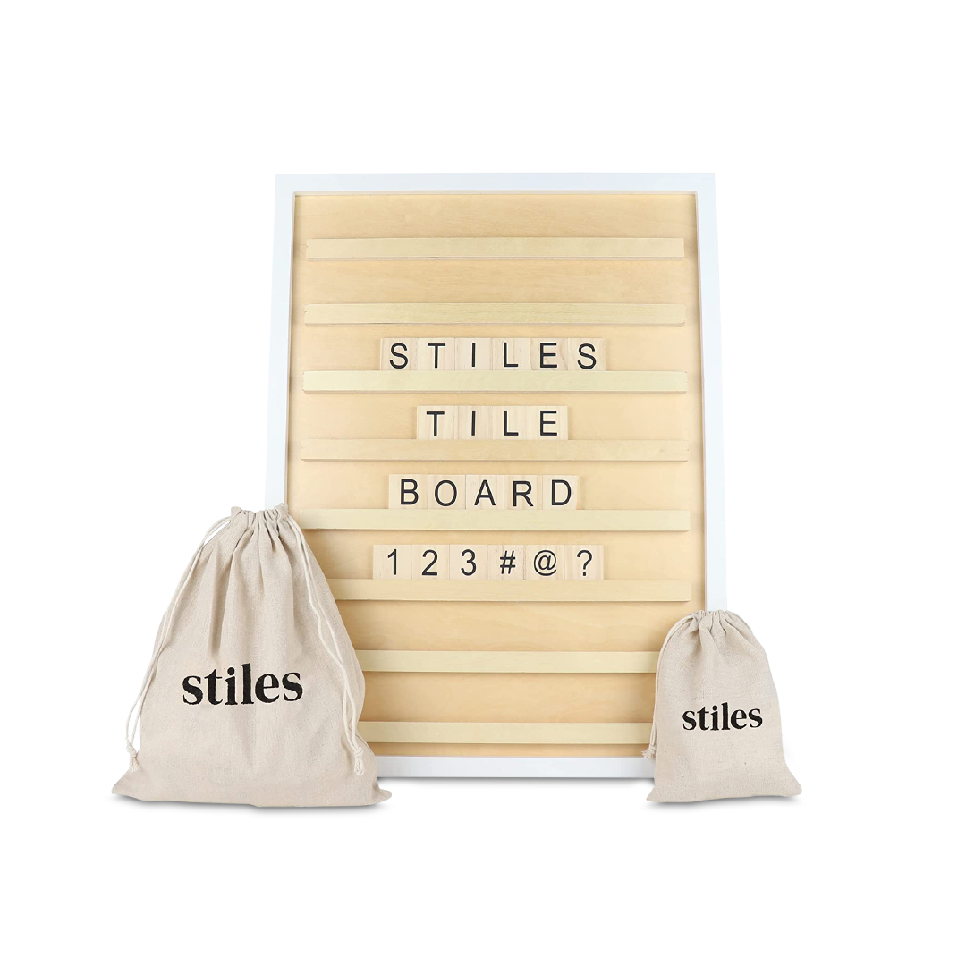 Stiles stiles letter board table top easel, wooden desktop easel for  announcement boards, paintings, or canvases, 8 by 15 inches, sm