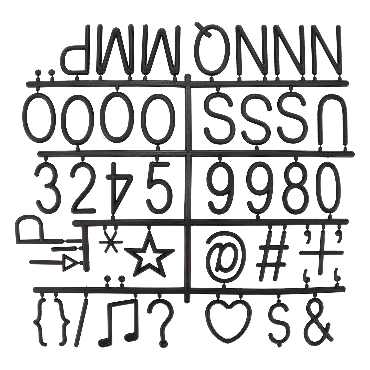 Standard Plastic Letter Set for Letter Boards