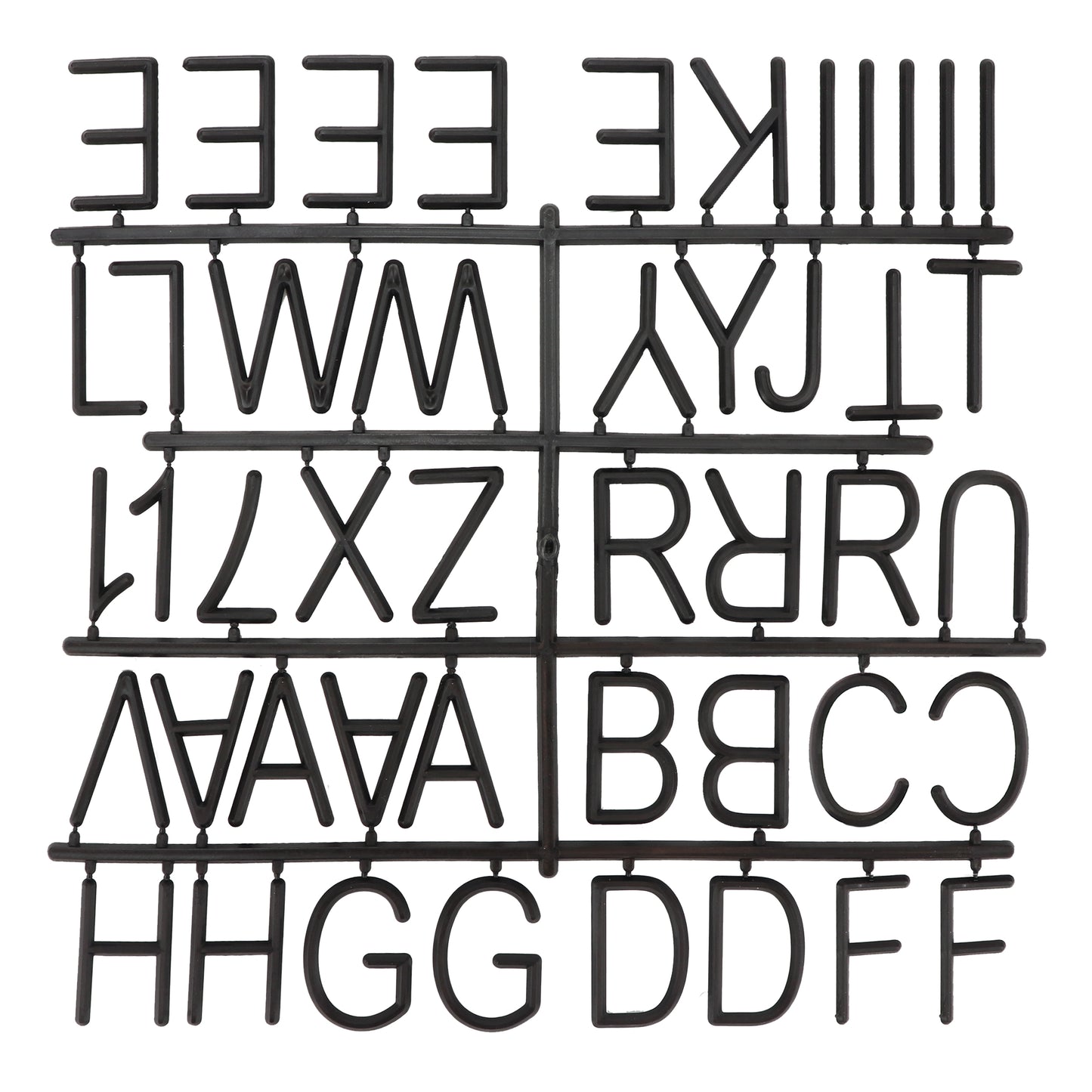 Standard Plastic Letter Set for Letter Boards
