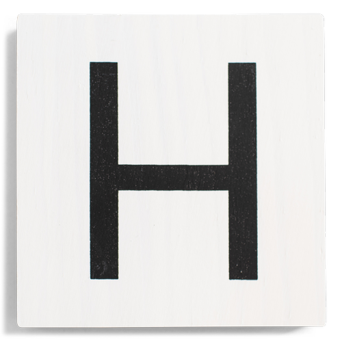 Crossword Wall Tile - White