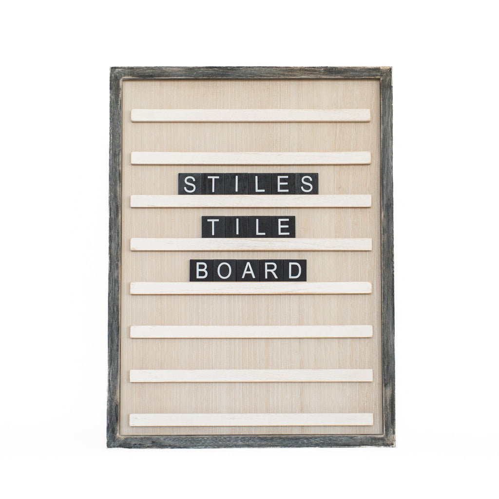 Standard Tile Letter Set for Tile Boards– Stiles