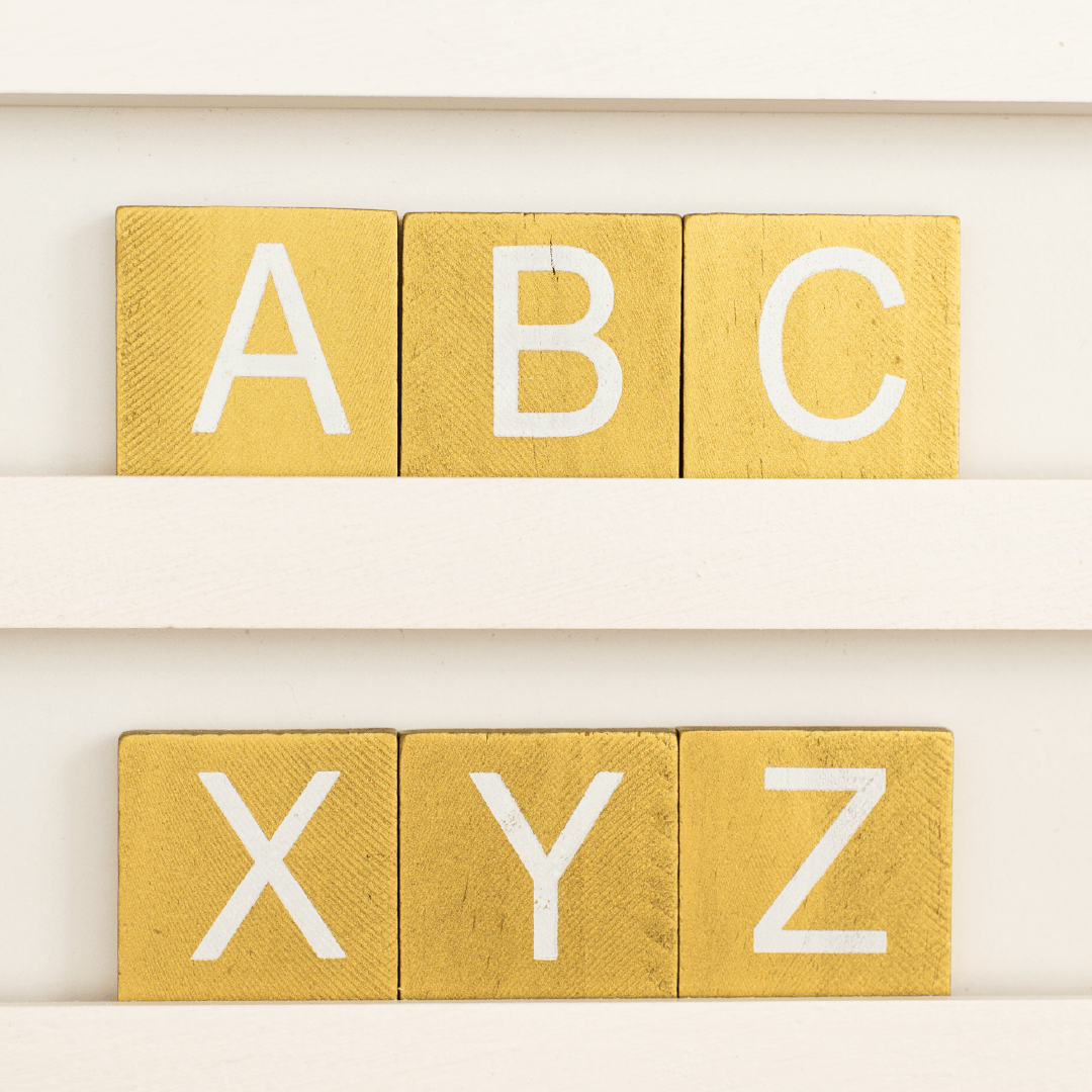 Premium Tile Letter Set for Tile Boards – Stiles