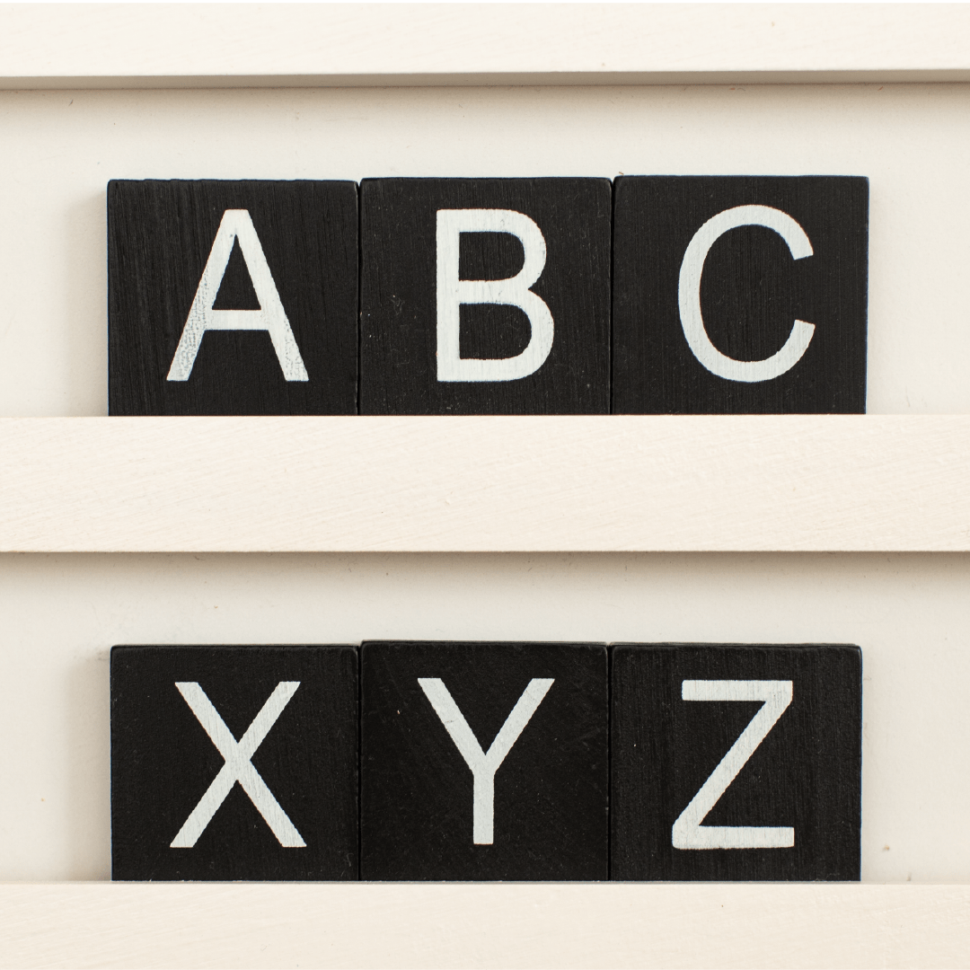 Tile Letter Inlay Standard Tile Letter Set for Tile Boards – Stiles